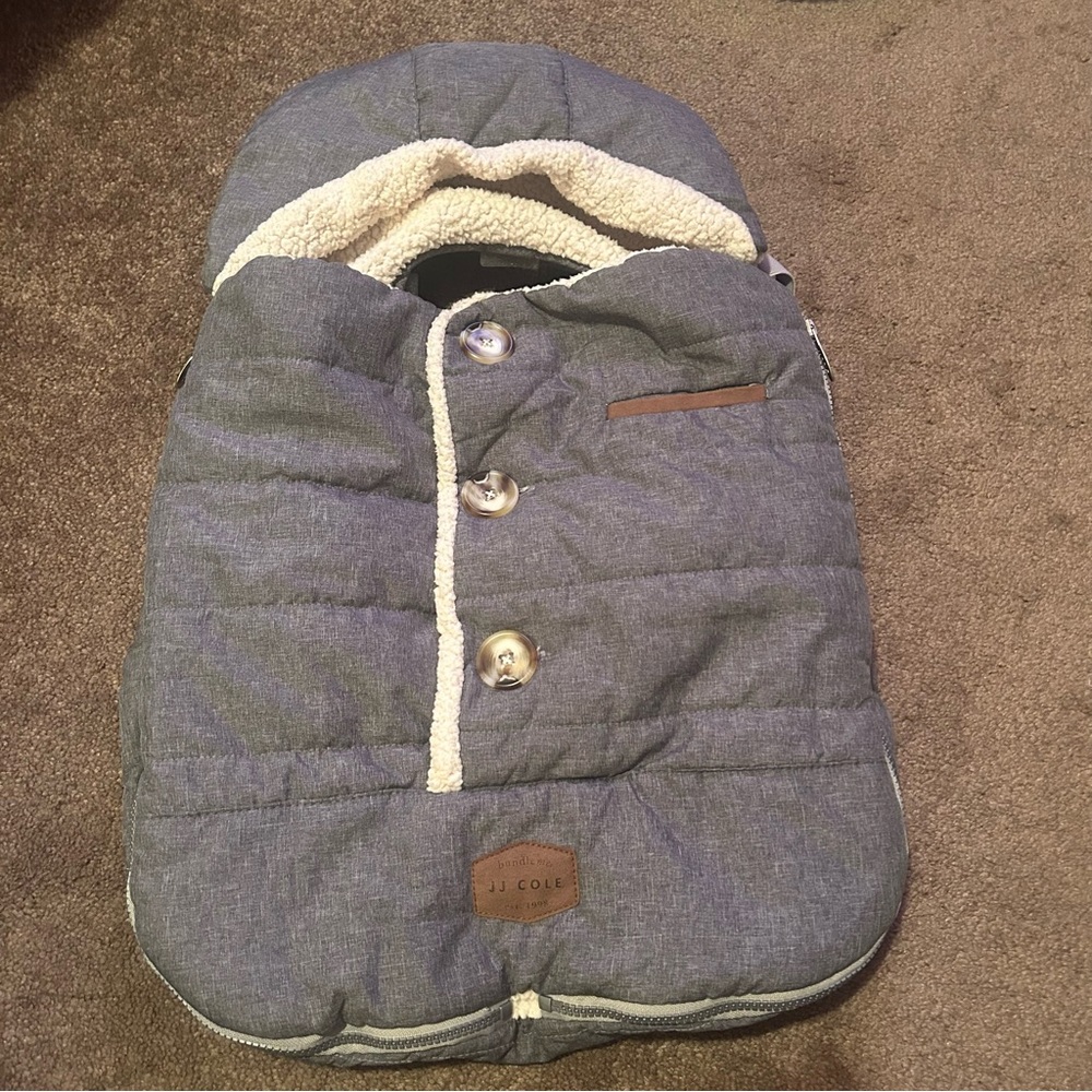 JJ Cole Gray Infant Car Seat Cover